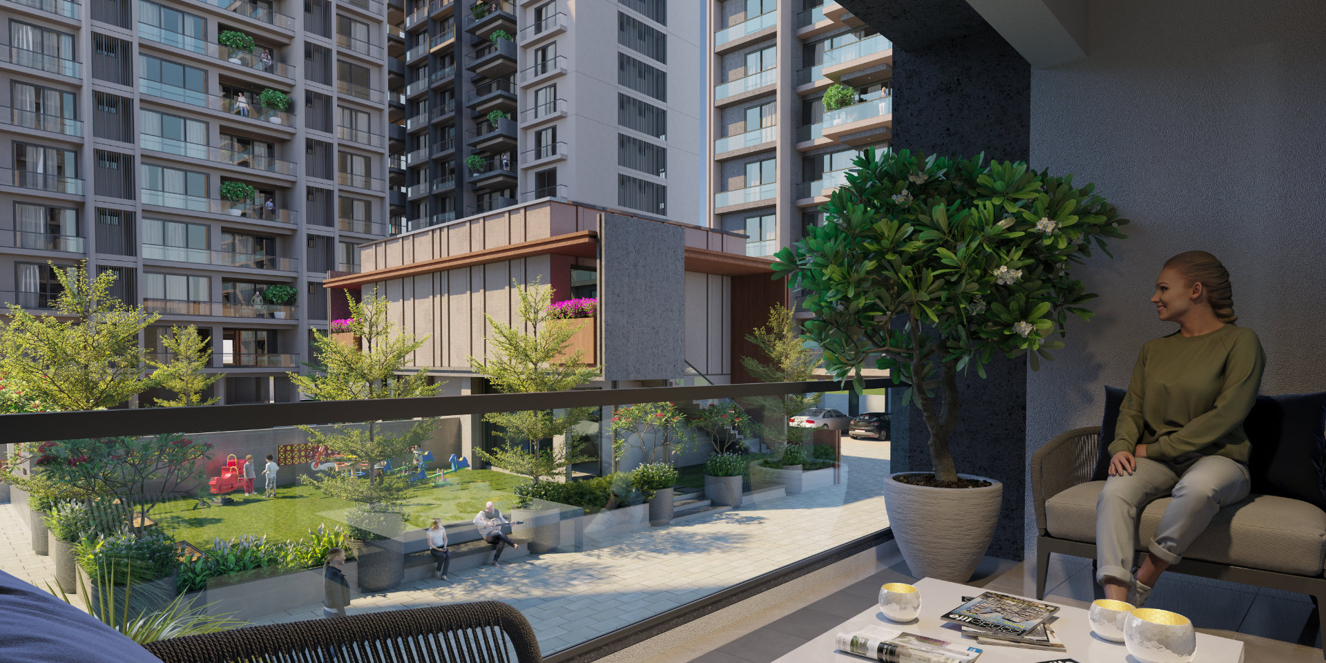 Shyamal Shrushti Balcony View 2