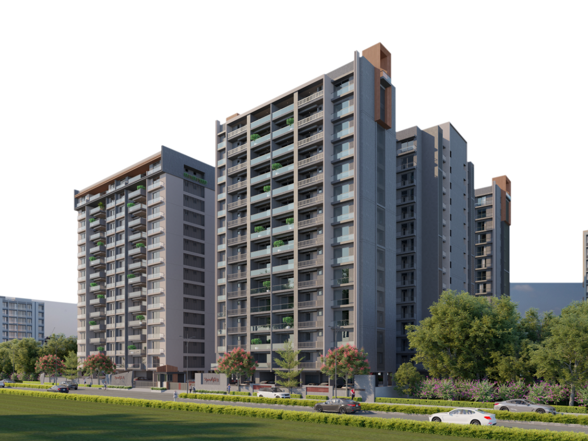 Shyamal Shrushti Corner 3D View